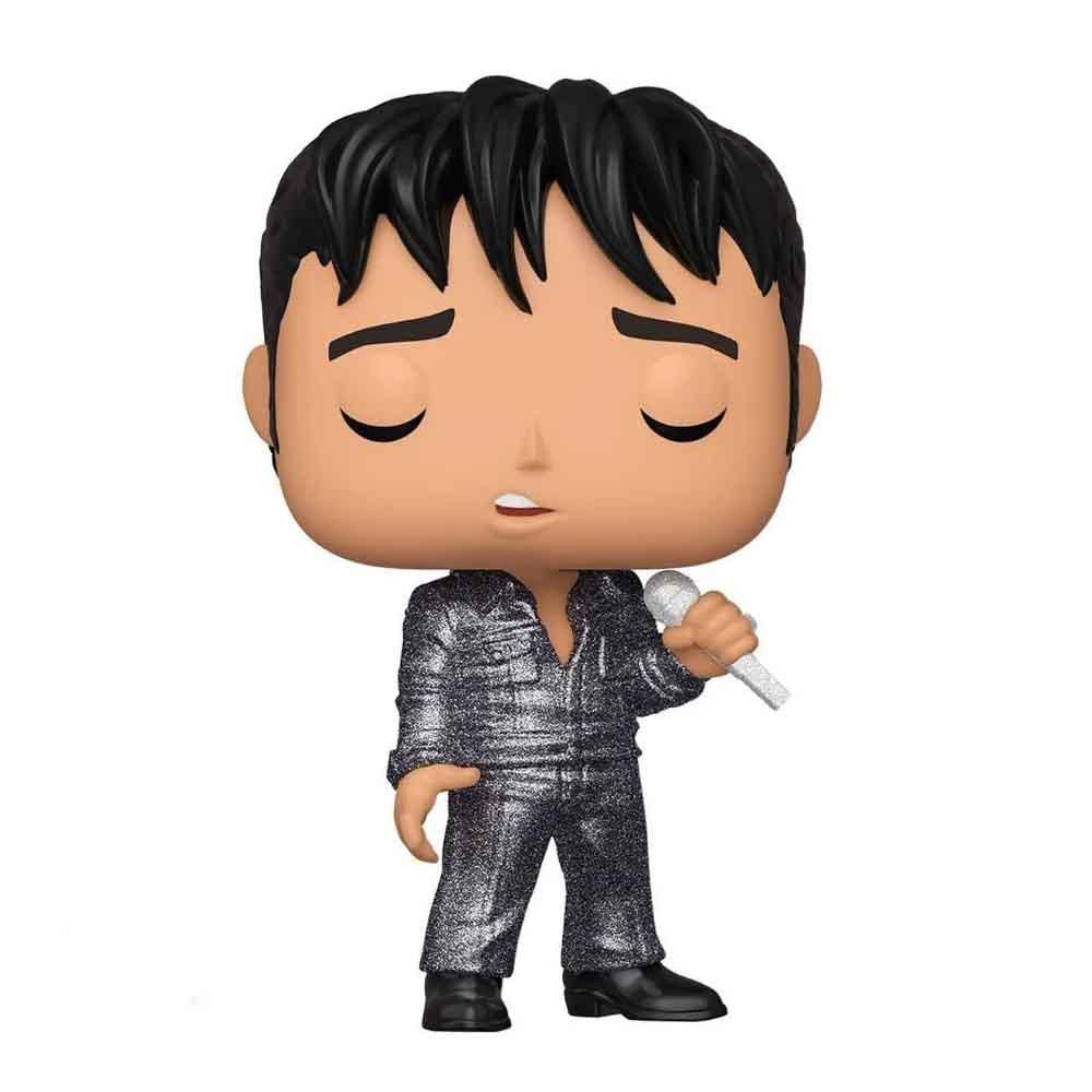 Encontraproduto.com.br - Funko Pop Elvis Presley 188 Elvis 68 Comeback Special Diamond