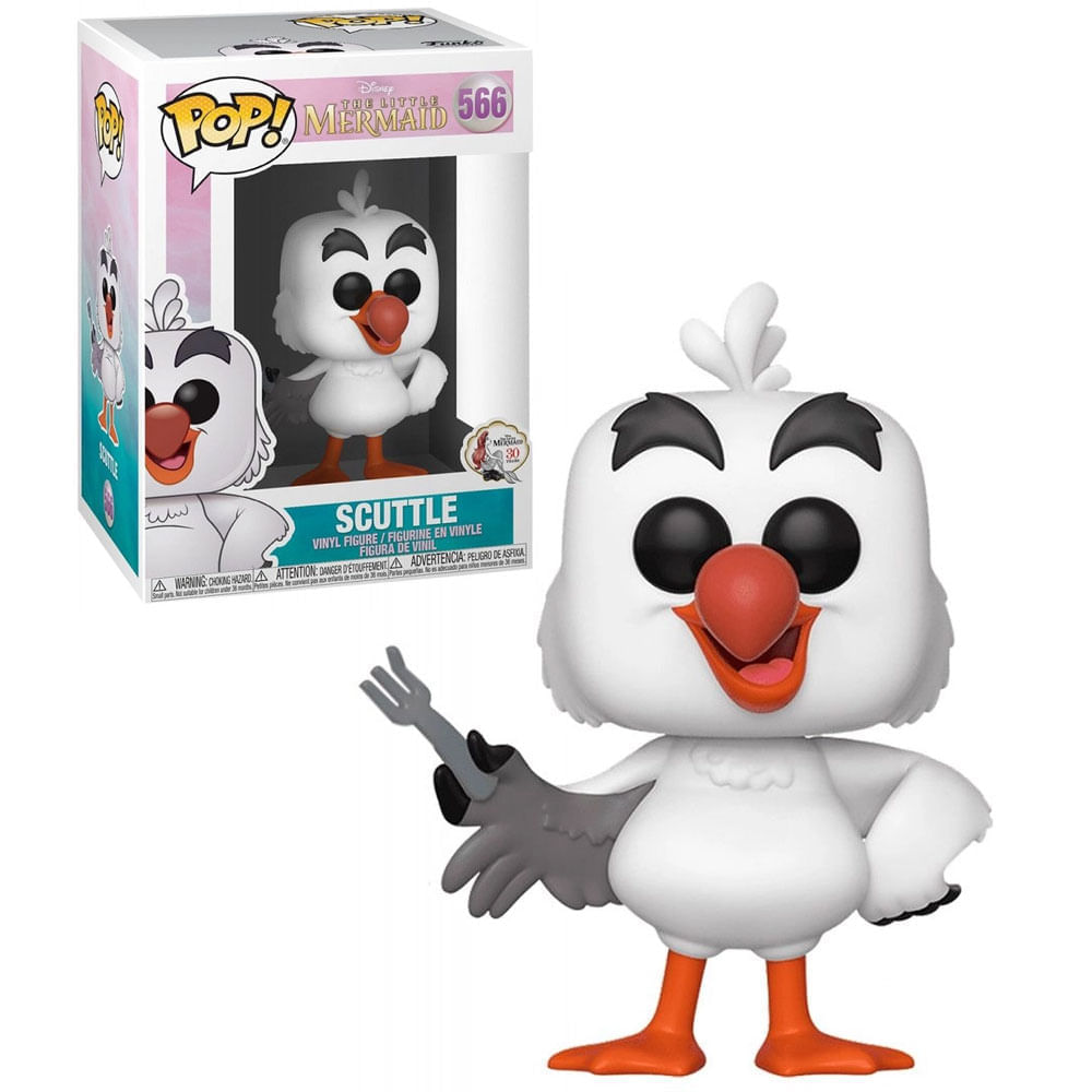 Encontraproduto.com.br - Figura Colecionável - Funko POP - Disney - Pequena Sereia - Sabidão Garfo - Funko