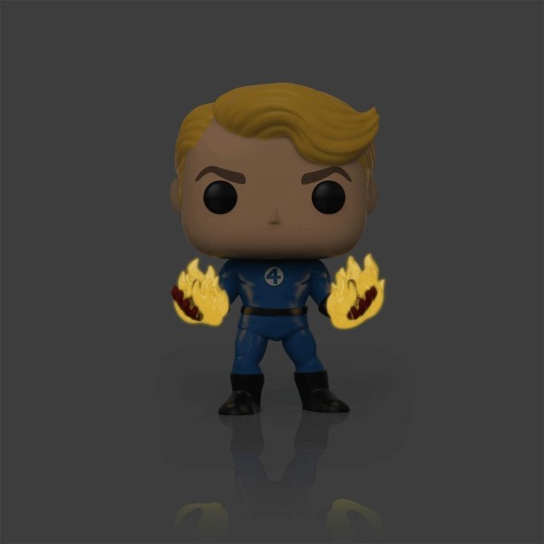 Encontraproduto.com.br - Funko Pop Quarteto Fantástico Tocha Humana 568 - Human Torch GITD
