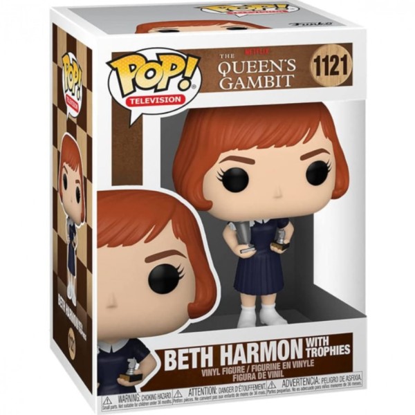 Encontraproduto.com.br - Funko Pop The Queens Gambit 1121 Beth Harmon w/ Trophies