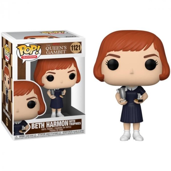 Encontraproduto.com.br - Funko Pop The Queens Gambit 1121 Beth Harmon w/ Trophies