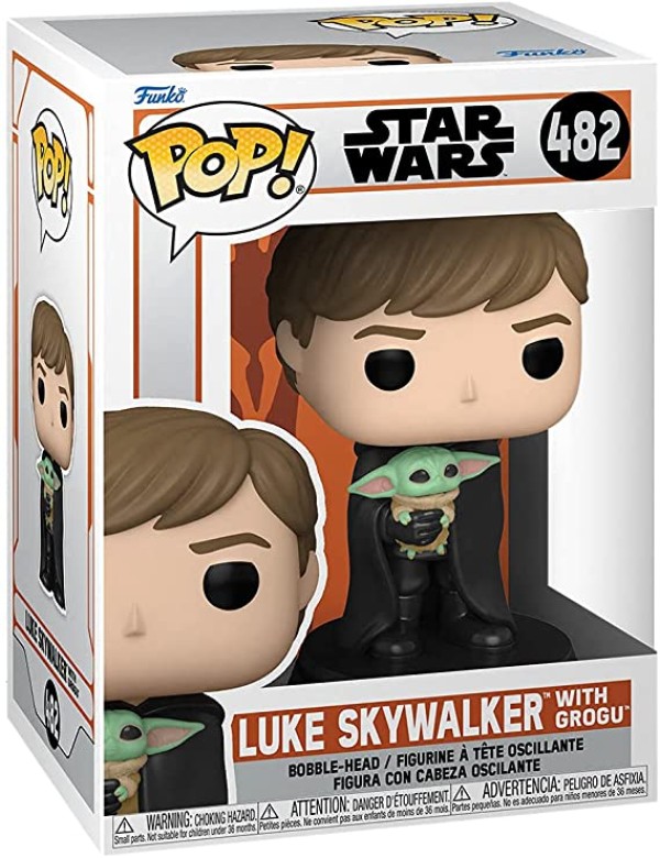 Encontraproduto.com.br - FUNKO POP! STAR WARS LUKE SKYWALKER WITH GROGU #482
