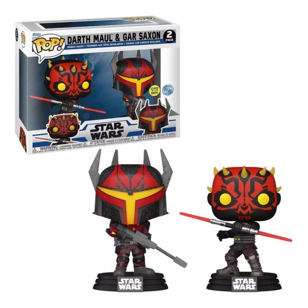 Encontraproduto.com.br - Boneco Funko Pop Star Wars Darth Maul & Gar Saxon 2 Pack