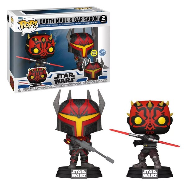 Encontraproduto.com.br - Boneco Funko Pop Star Wars Darth Maul & Gar Saxon 2 Pack