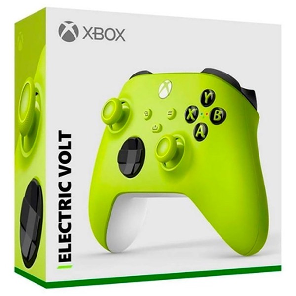 Encontraproduto.com.br - Controle Microsoft XBOX Sem Fio Eletric Volt Verde QAU-00021