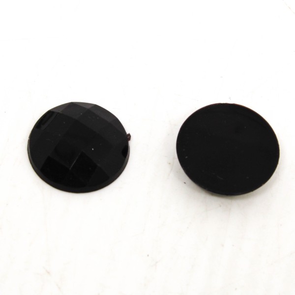 CHATON PARA COLAGEM REDONDO SEXTAVADO 16MM EM ACRILICO COM 25G