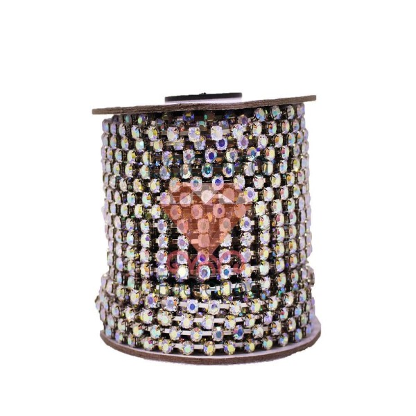 Encontraproduto.com.br - CORRENTE DE STRASS JUNTA SS24 EM VIDRO COM 01 METRO