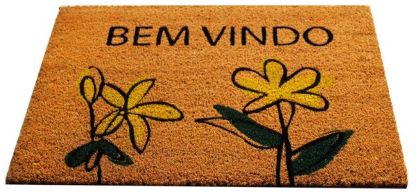 Encontraproduto.com.br - Capaho De Fibra De Coco Com Com Base Emborrachada 40X60 Coisas  Coisinhas