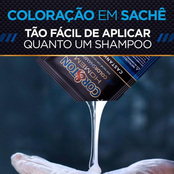 Encontraproduto.com.br - Tintura Niely Cor&ton Homem 3.0 Castanho Escuro