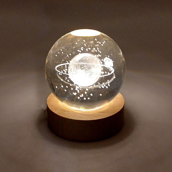 Encontraproduto.com.br - Luminária Globo Universo LED em Vidro Forbees