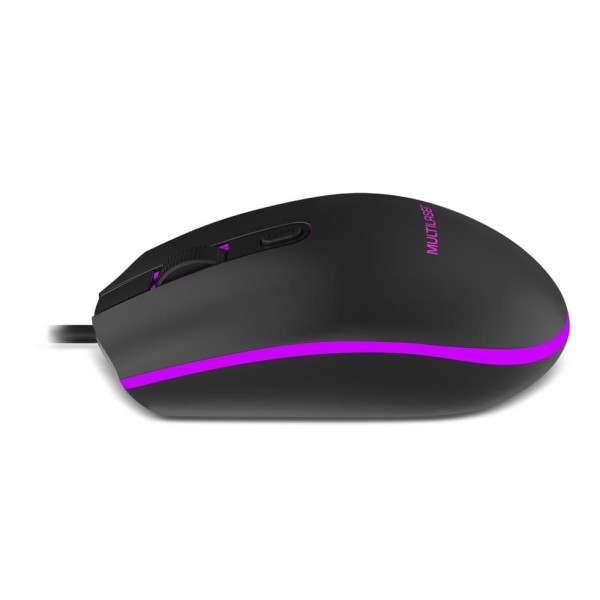 Encontraproduto.com.br - Mouse Gamer 2400DPI Led 7 Cores Preto - Multilaser - MO298X [Reembalado]