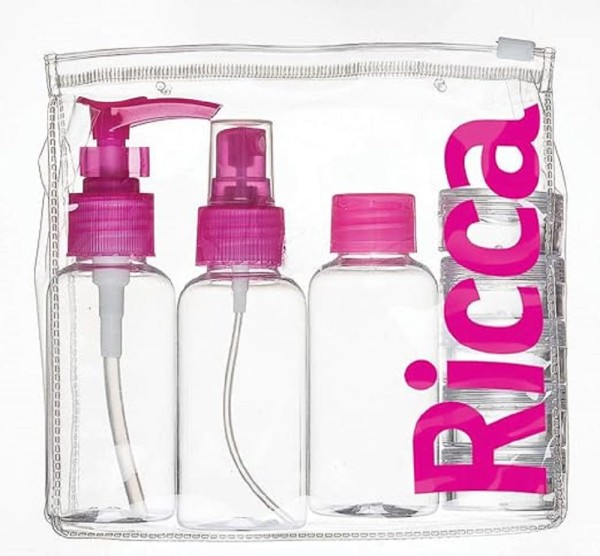 Conjunto De Frascos P/ Viagem Sortido - Mundo Ricca