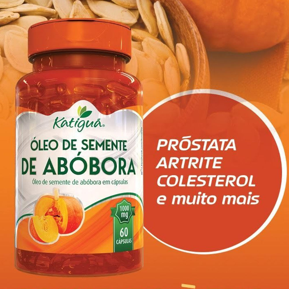 Caixa 12x Óleo de Semente de Abóbora 60 Cápsulas - Katiguá