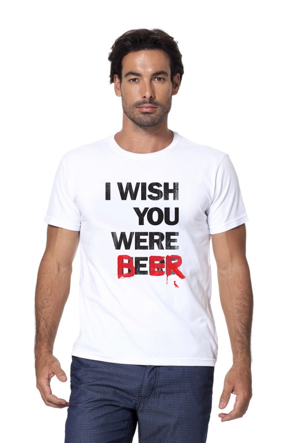 T-SHIRT WISH YOU WERE BEER