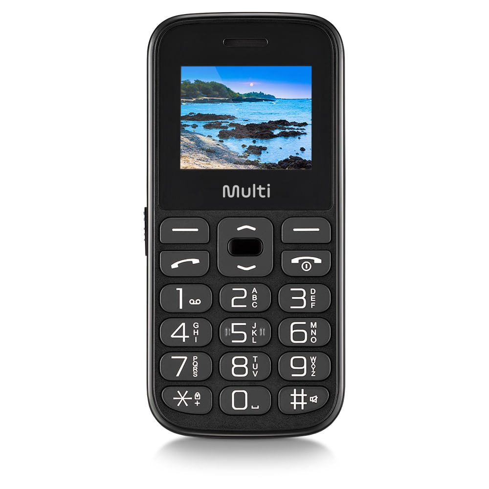 Encontraproduto.com.br - Celular Vita Tela 1.8 Pol. Dual Chip 2G USB Bluetooth Preto Multilaser - P9120OUT [Reembalado]