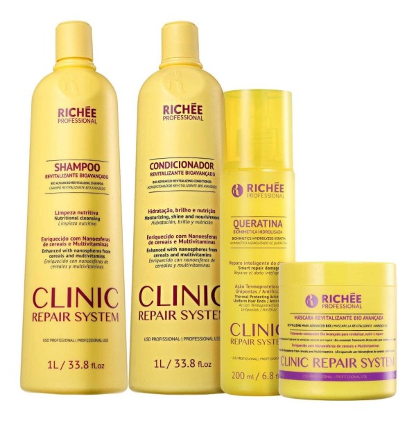 Kit De Tratamento Clinic Repair System Litro Richée Professional