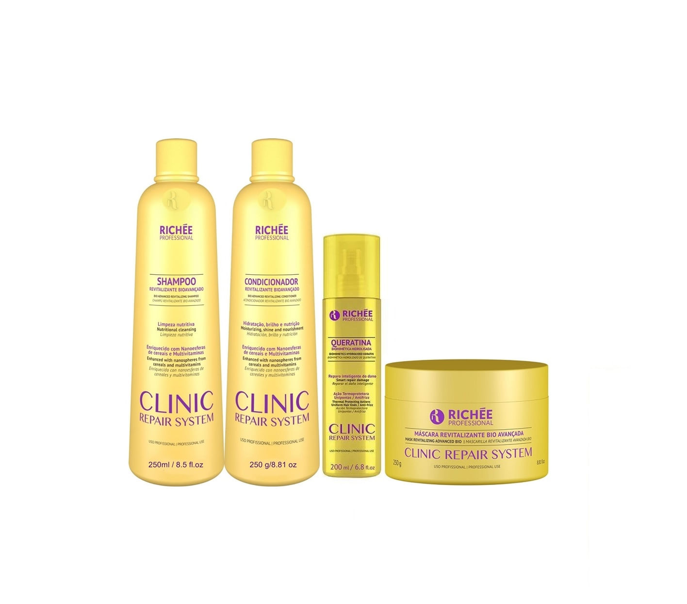 Kit De Tratamento Clinic Repair System Richée Professional