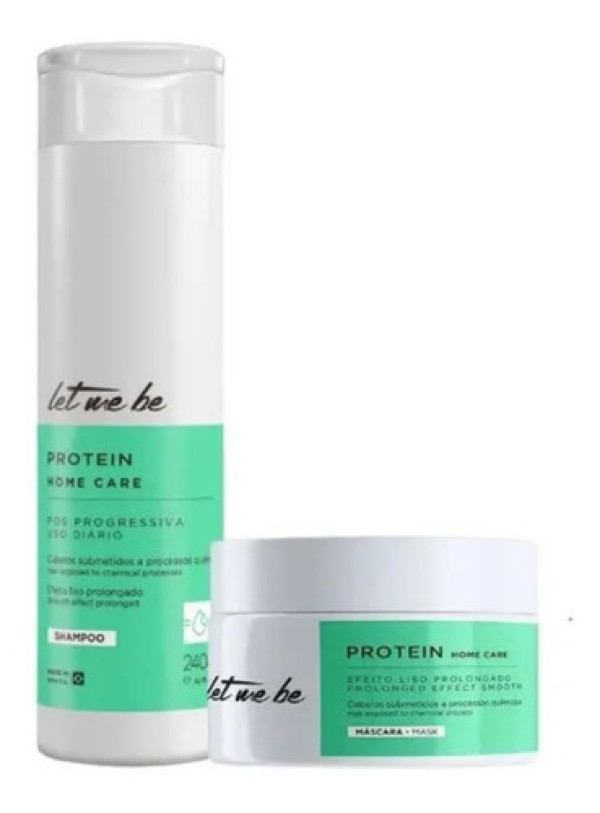 Encontraproduto.com.br - Kit Home Care Protein Pós Progressiva Let Me Be Pequeno