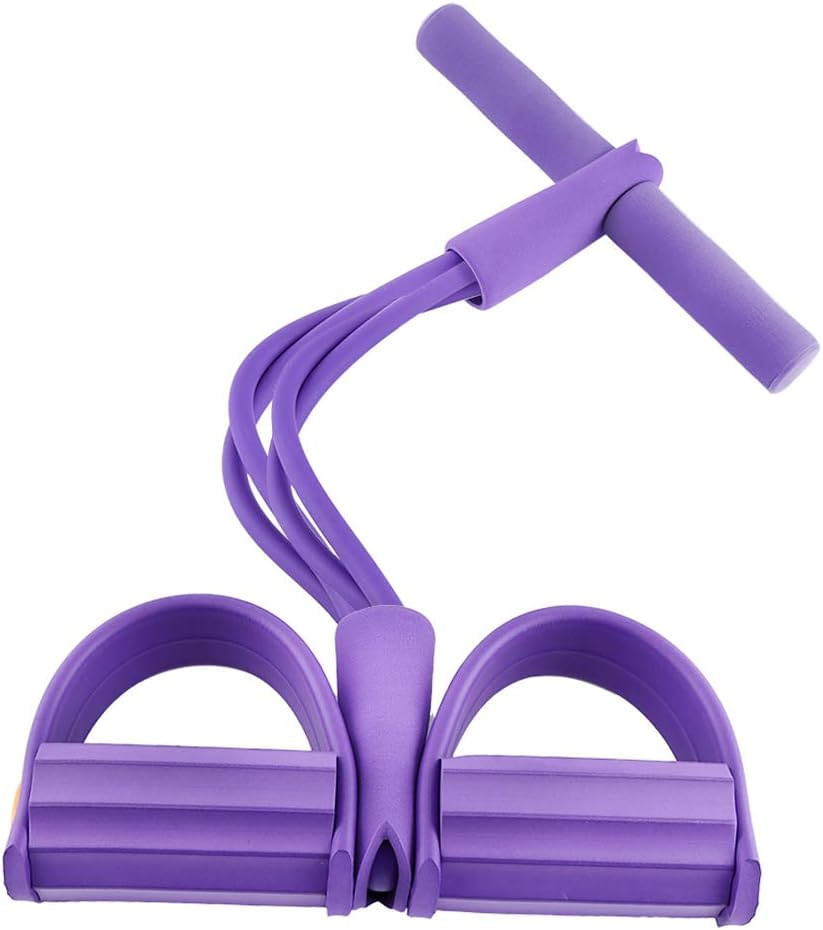 Elastico Extensor Roxo com Pegada e Apoio para Pés Bonafit