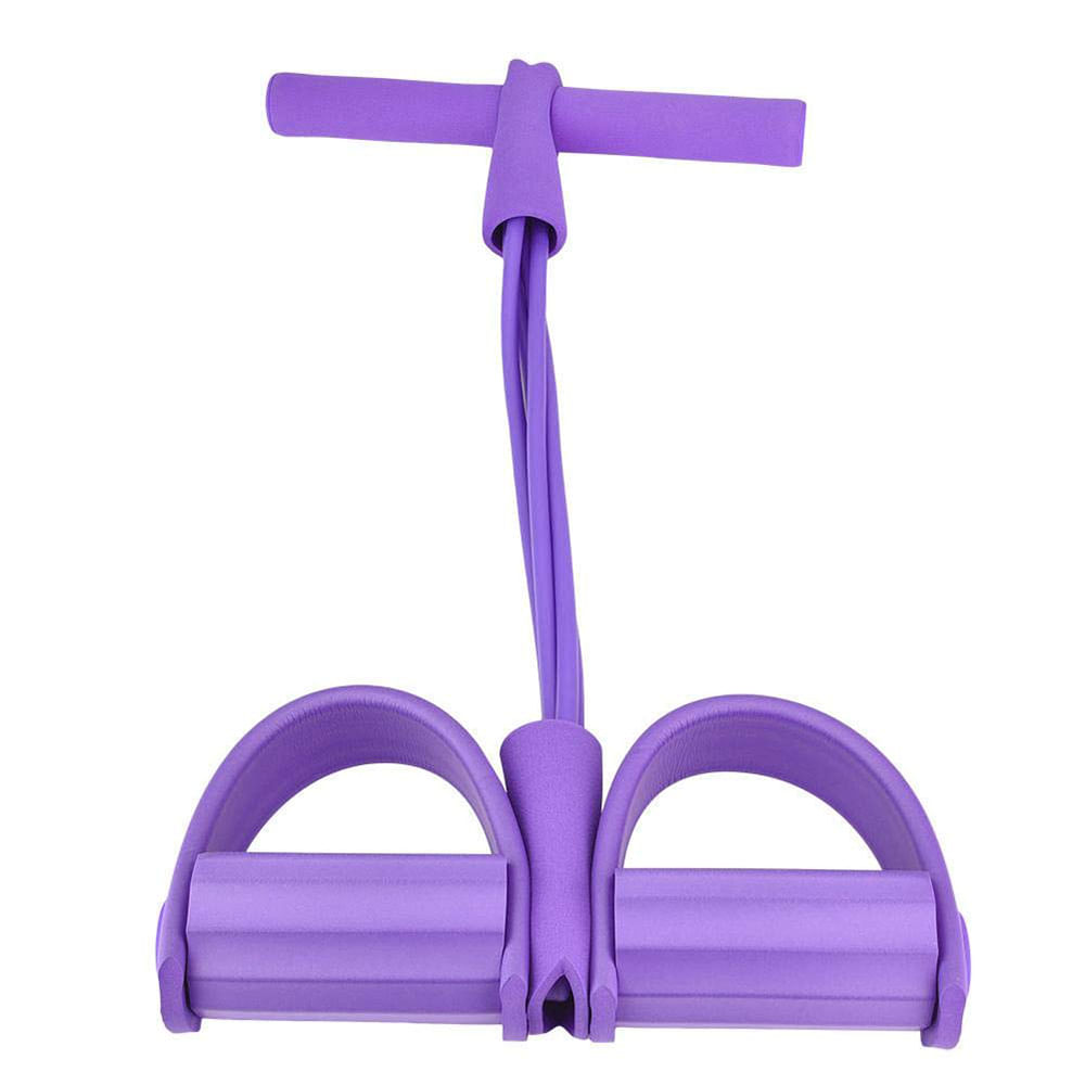 Encontraproduto.com.br - Elastico Extensor Roxo com Pegada e Apoio para Pés Bonafit