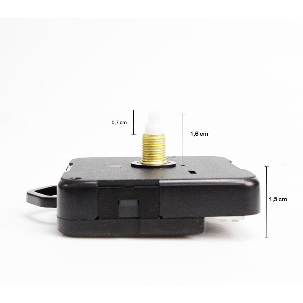 Encontraproduto.com.br - Máquina de Relógio Quartz Eixo 16,5 com Alça e Eixo de 7,7 mm