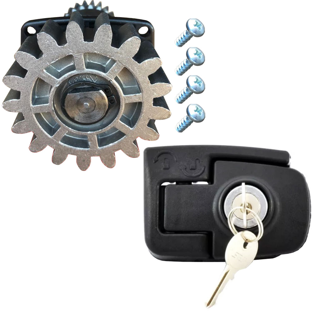 Conjunto Eixo Principal + Destravamento Manual Com Chave Motor Dz Nano Rossi