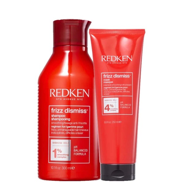 Encontraproduto.com.br - Kit Shampoo e Máscara Redken Frizz Dismiss Home Care