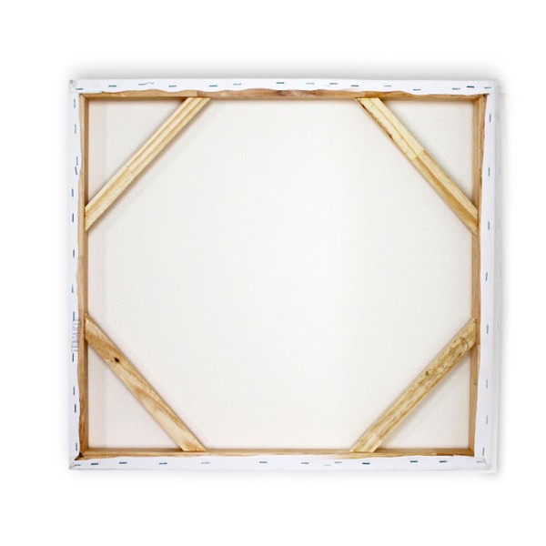 Encontraproduto.com.br - Tela Branca Painel Pintura De Algodão Tratado Chassis Duplo Telarte - 120cm x 120cm