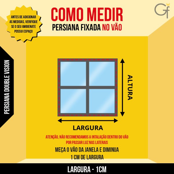 Encontraproduto.com.br - Persiana Double Vision Translucida 100% Poliester de 1m² - Cor: Branco