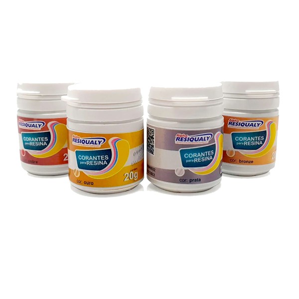 Encontraproduto.com.br - Kit Corante para Resina Alpha Resiqualy Cores Neon 4 Cores 20g - 08271
