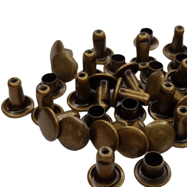 Encontraproduto.com.br - Rebite 3 Yukari Crafts Ouro Velho com 25 Unidades - 186071