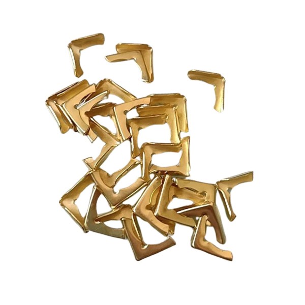 Encontraproduto.com.br - Kit Cantoneiras Yukari Crafts Dourado com 24 Unidades - 186080