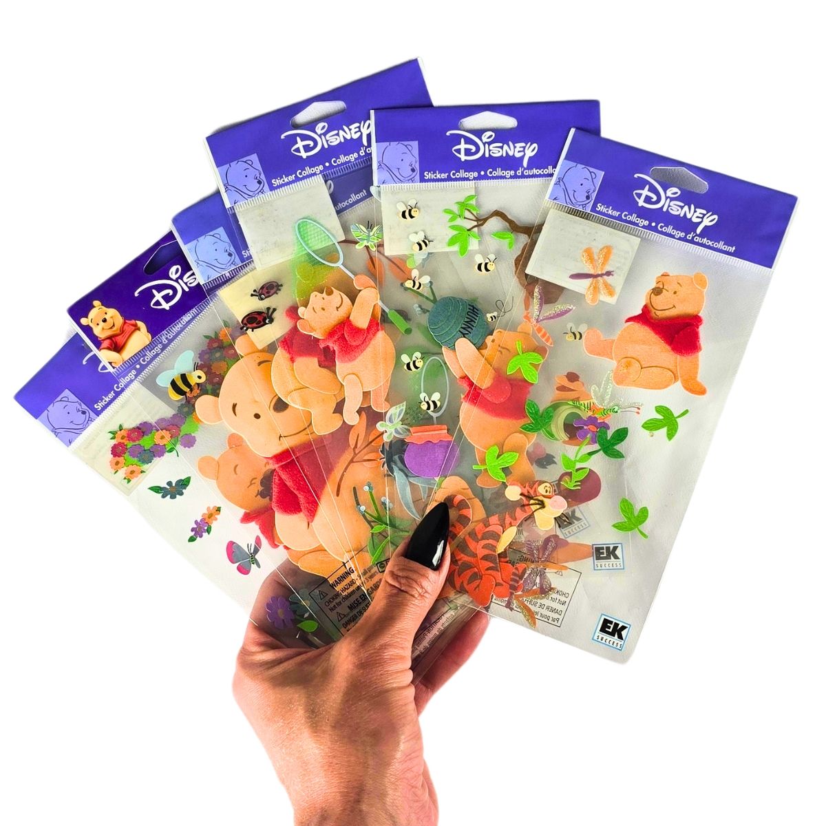 Encontraproduto.com.br - Kit com 6 Stickers Adesivos Disney Ursinho Pooh 3d Importados - Ek Success