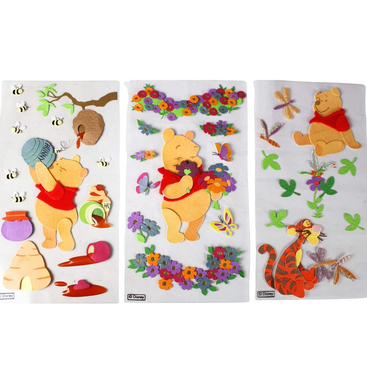 Encontraproduto.com.br - Kit com 6 Stickers Adesivos Disney Ursinho Pooh 3d Importados - Ek Success
