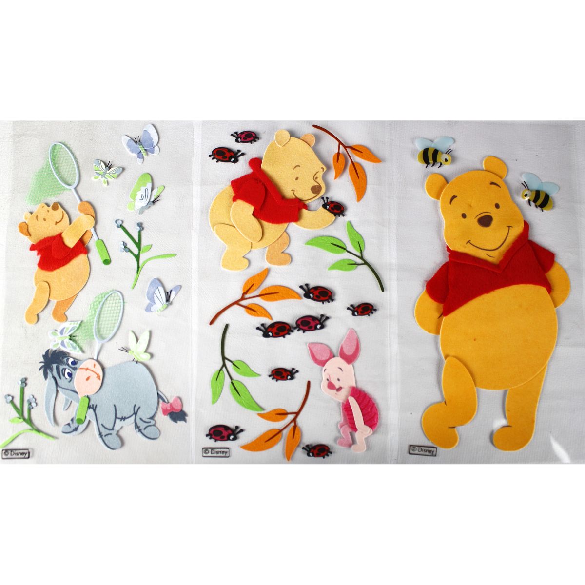 Encontraproduto.com.br - Kit com 6 Stickers Adesivos Disney Ursinho Pooh 3d Importados - Ek Success