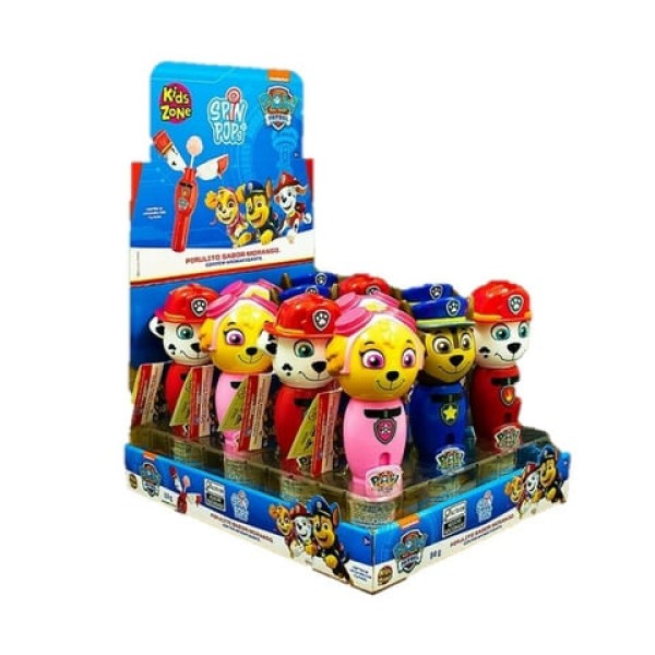 Encontraproduto.com.br - Pirulito Paw Patrol Spin Pops Kids Zone