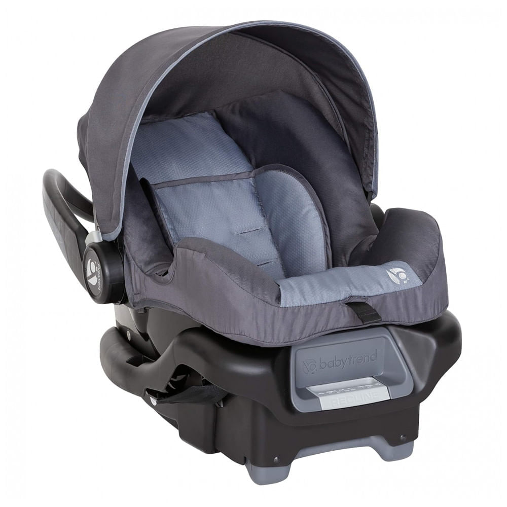 Encontraproduto.com.br - Carrinho de Bebê com Cadeira para Carro Baby Trend com Posição de Reclinação Ajustáveis, Cinza