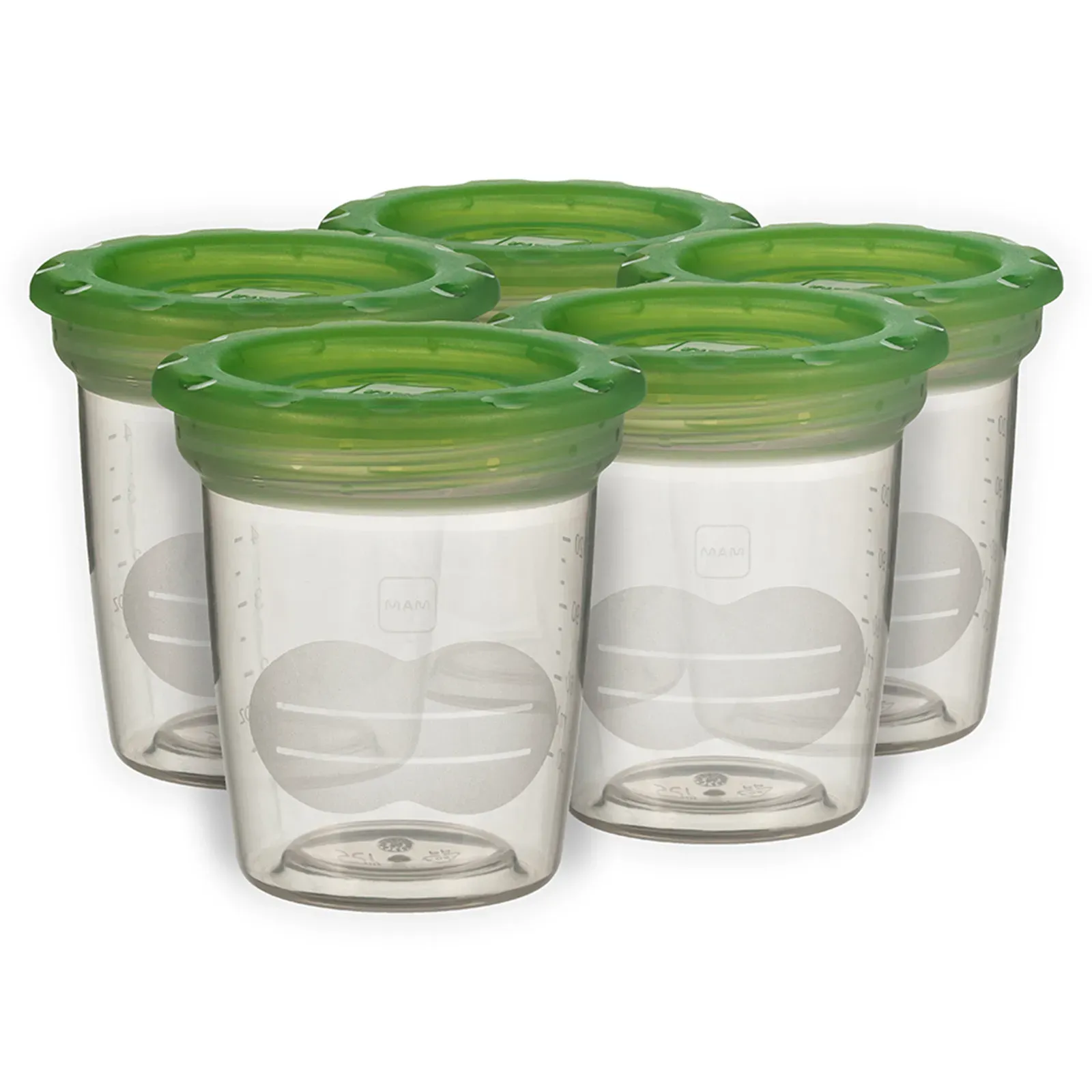 Encontraproduto.com.br - Storage Solution Potes com Tampa MAM C/ 5 Unidades MAM 6050