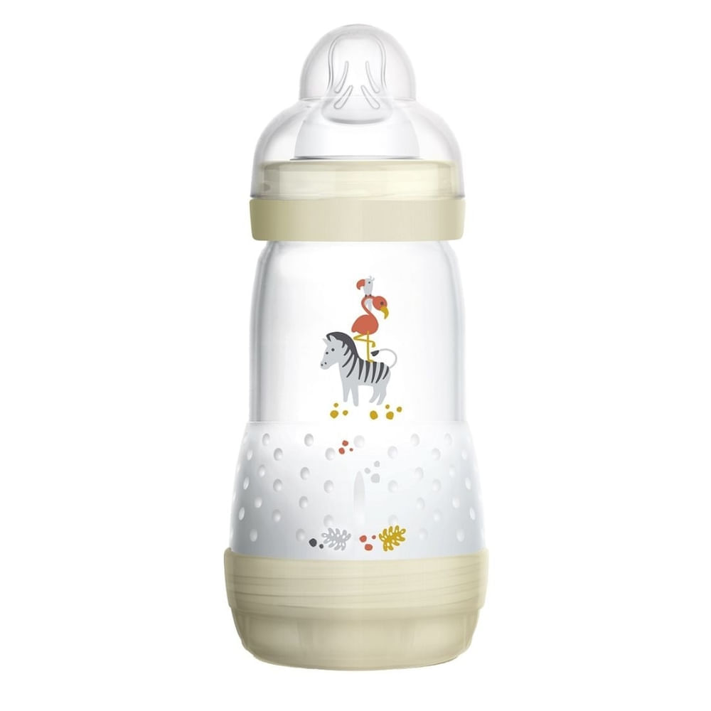 Encontraproduto.com.br - Mamadeiras Mam Easy Star 260ml Neutra Com Bico 2m+