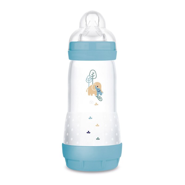 Encontraproduto.com.br - Kit com 3 Mamadeiras Easy Start 130/260/320ml Azul - MAM