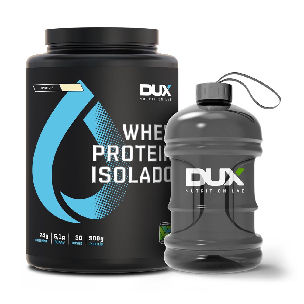 Whey Protein Isolado 900g + Mini Galão 1,8L