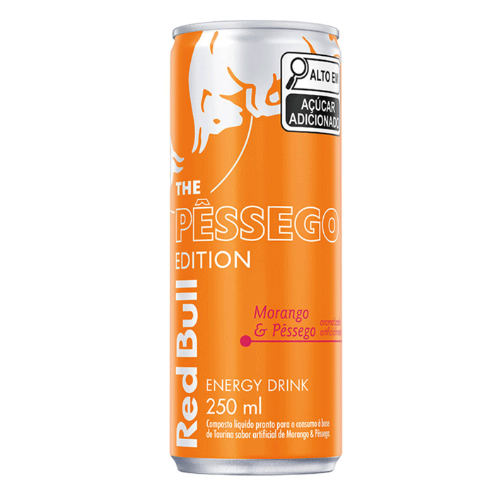 Encontraproduto.com.br - ENERGETICO RED BULL LATA 250ML MORANGO/PESSEGO