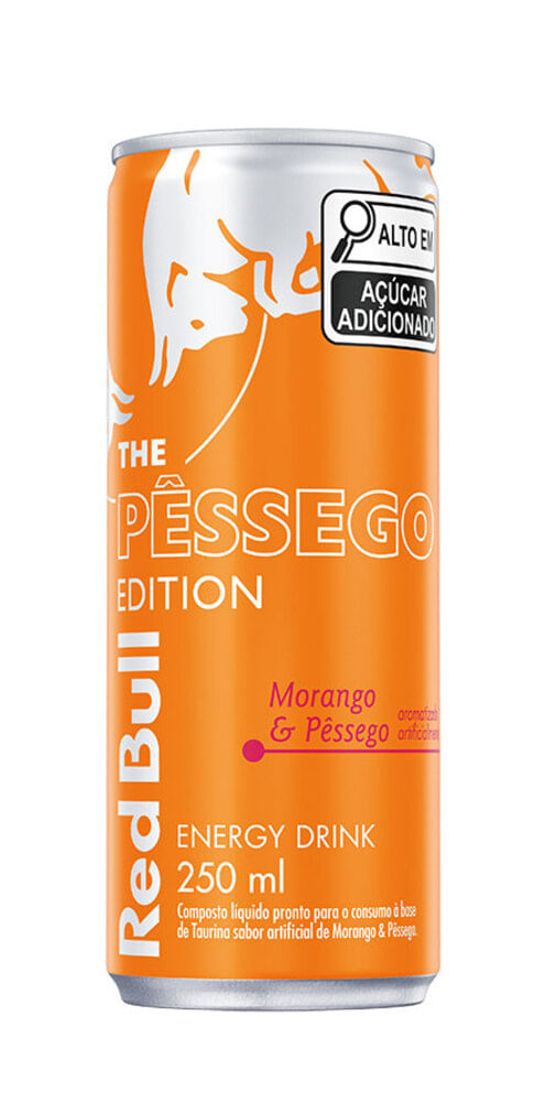 Energético Red Bull Energy Drink Morango e Pêssego 250ml