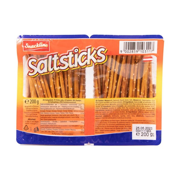 Encontraproduto.com.br - Salgadinho Pretzels Sticks Palitos Gunz Frasco 200g