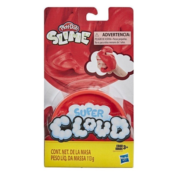 Encontraproduto.com.br - Vermelho Cloud Play-Doh Slime - Hasbro E8793-E8818