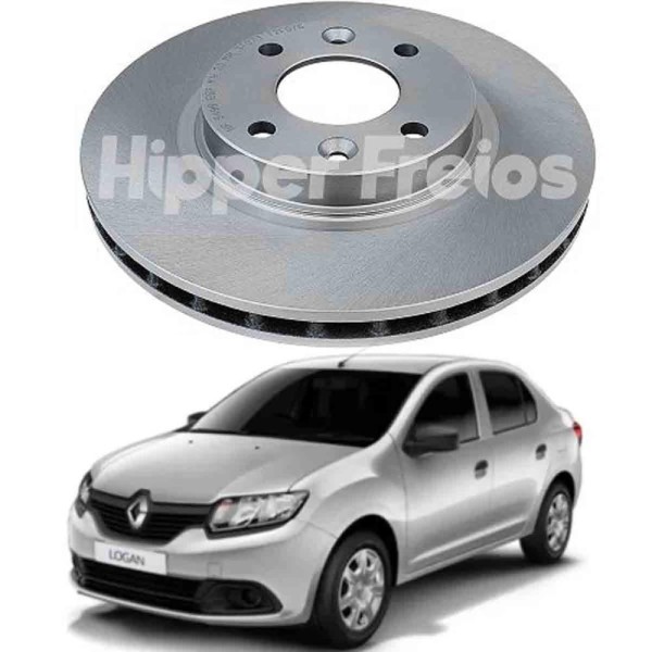 Encontraproduto.com.br - Disco de freio Logan 2014 a 2023 HF549B Hipper Freios