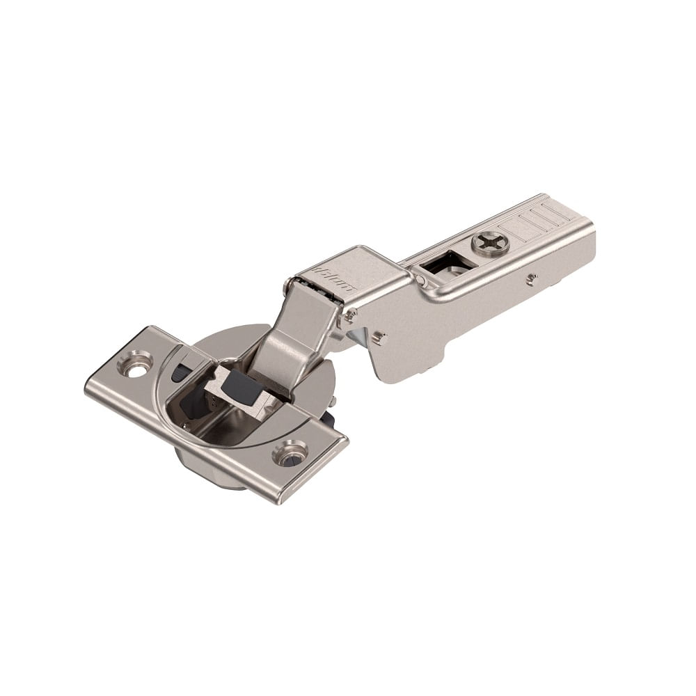 Encontraproduto.com.br - Dobradiça 35mm 107º Curva Clip Top Blumotion Niquelada com Amortecedor Blum