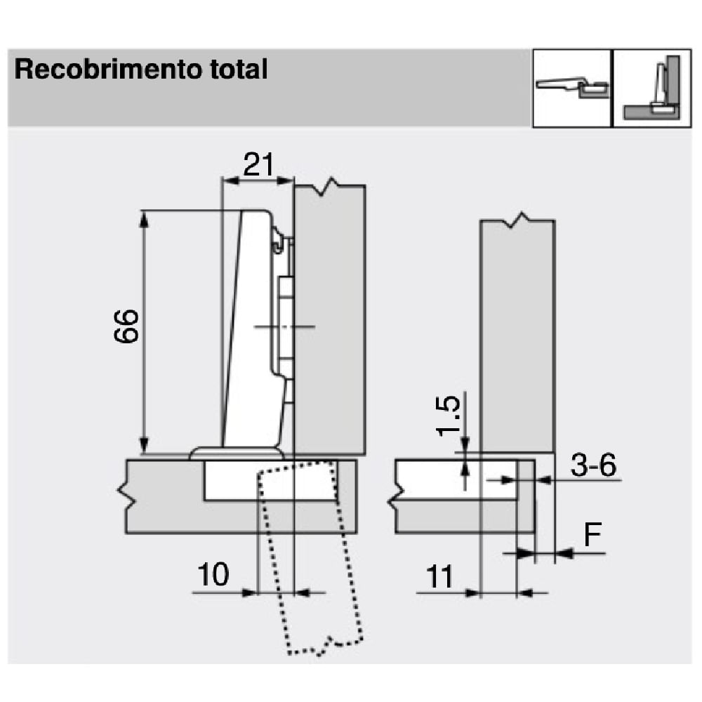 Encontraproduto.com.br - Dobradiça 35mm 110º Reta Clip Top Blumotion Preto Ônix com Amortecedor 02 unidades Blum