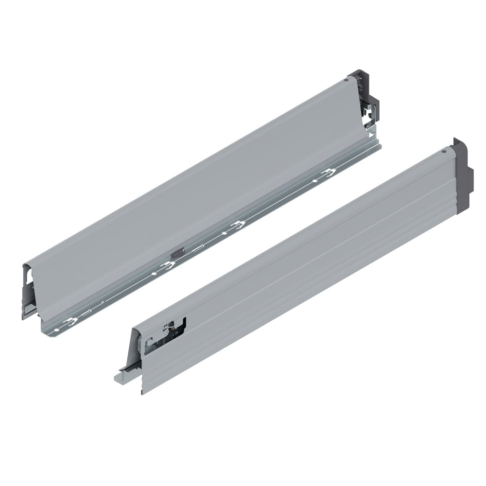 Encontraproduto.com.br - Gaveta Metálica Baixa (30 Kg) 96,5x500mm Tandembox Plus com Blumotion Cinza Blum