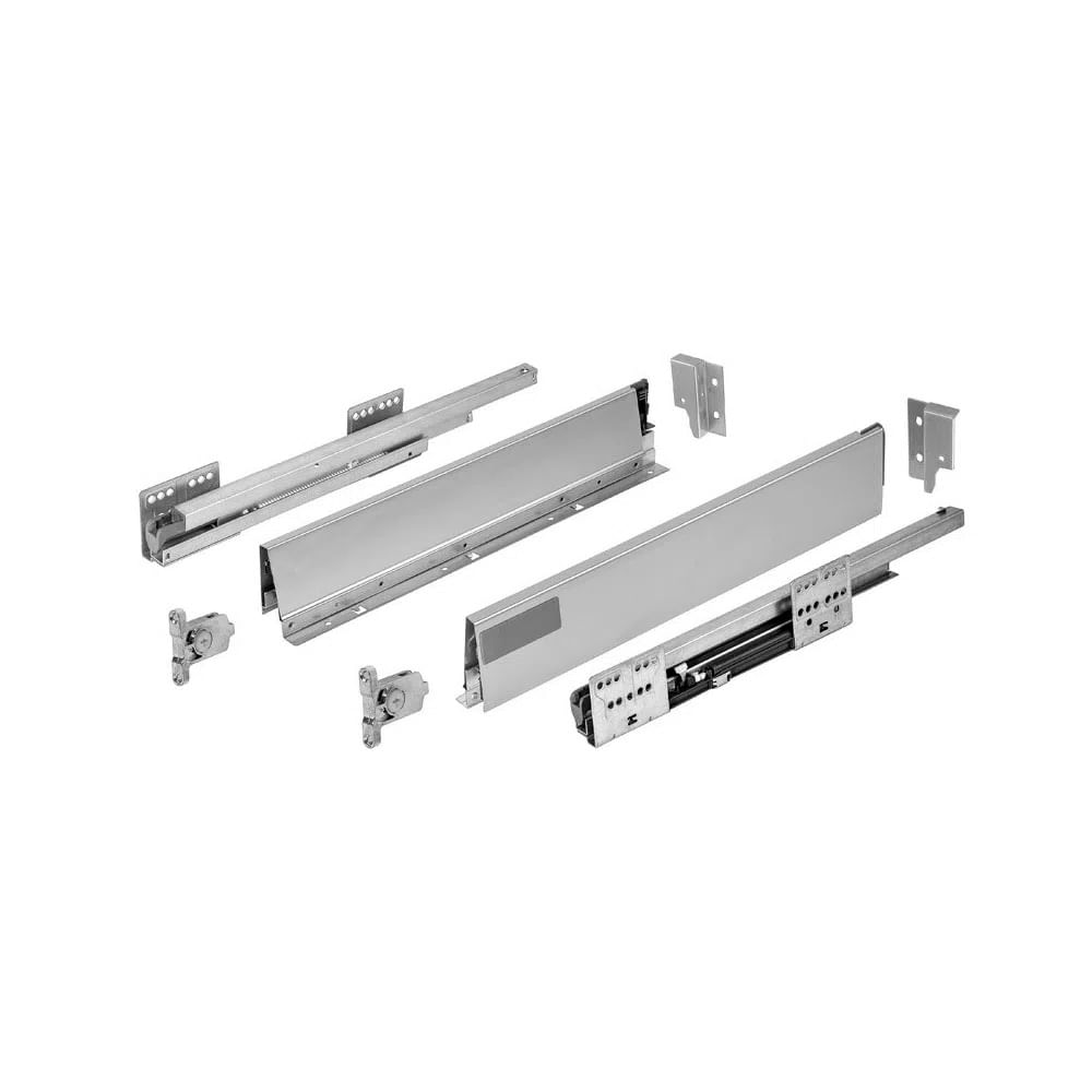 Gaveta Metálica Baixa (30 Kg) 96,5x500mm Tandembox Plus com Blumotion Inox Blum